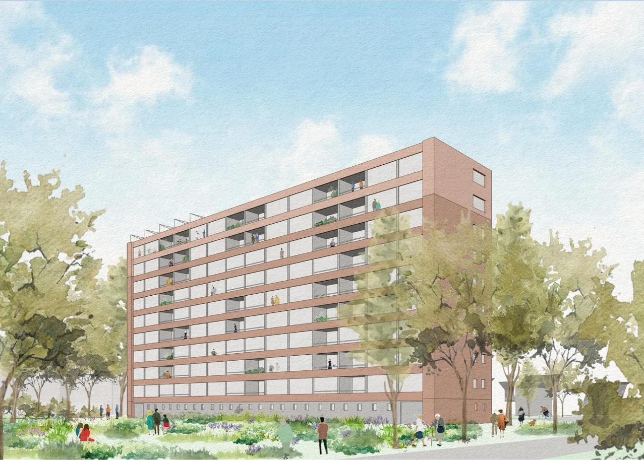 Ontwerpschets optopping